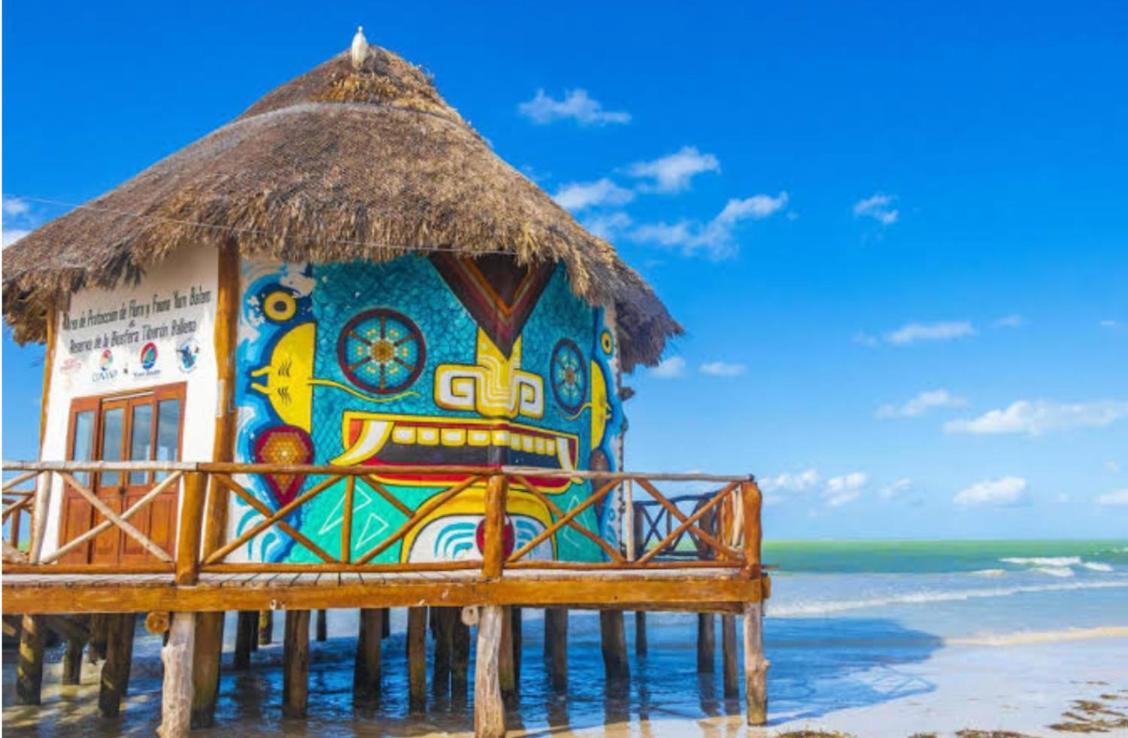 El Corazon Mexican0 Isla Holbox Exteriör bild